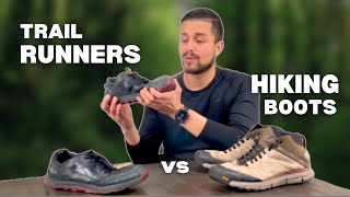 Which is better Which should YOU buy  Trail Runners vs Hiking Boots [upl. by Iniretake]