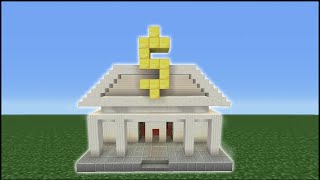 Minecraft Tutorial How To Make A Bank [upl. by Katee107]