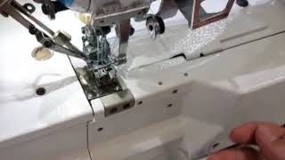 JACK K4 INDUSTRIAL AUTOMATIC COVERSTITCH MACHINE [upl. by Rosenberger345]