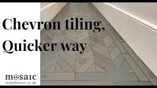 How to install Chevron Pattern Tiles easier and quicker way Best Way 😉 [upl. by Eentruok]