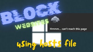How to BLOCK WEBSITES for ALL BROWSERS in Windows 1011 [upl. by Sinnoda]