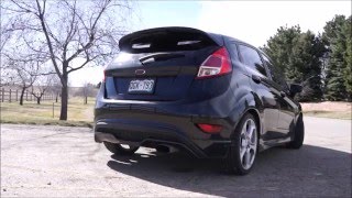 Fiesta ST Muffler delete Startup revs drive [upl. by Catrina]