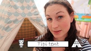 Vlog kinder tipi tent opzetten [upl. by Gulick89]