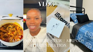 VLOG Let’s Make Beef Stew  Airpots 4th Generation amp More  South African YouTuber [upl. by Wong251]