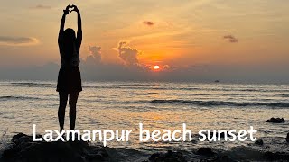 Sunsets 🌅  Laxmanpur beach  LwS day 62100 [upl. by Hun]