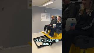 Car Crash Test 7 kmh MrTraffiQ Driving school Trafikkskole For educational purposes only [upl. by Atsyrt]