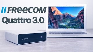 HOCHWERTIGE externe Festplatte für den Schreibtisch  Freecom Quattro 30 [upl. by Nyladnohr]