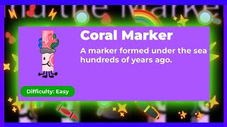 Roblox Find The Markers Guide How To Get Coral Marker [upl. by Carmel76]