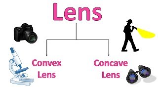 What is Lens Types of lenses  the uses of convex and concave lenses [upl. by Anai]