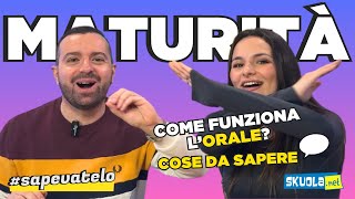 Orale di Maturità come funziona l’orale  SAPEVATELO Podcast [upl. by Ynnavoeg462]