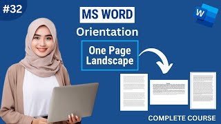 How to Change page orientation to landscape or portrait in Microsoft Word [upl. by Laud]