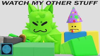 Gnarpy cuts a xan cake Roblox Animation [upl. by Annohs]