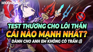 Lôi Thần Raiden Shogun CM0 Trượng Hộ Ma Xương Sống Lao Xiên Cá Thương Hắc Nham Genshin Impact [upl. by Dranoel]