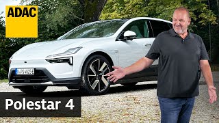 Elektrisches SUV Coupé ohne Heckscheibe Polestar 4 im Fahrbericht  ADAC [upl. by Hajan928]