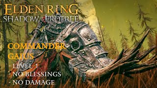 Elden Ring  Commander Gaius Level 1 No Blessings No Damage [upl. by Lynnworth57]