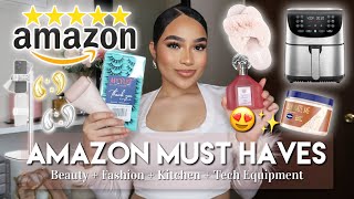 AMAZON HAUL  MUST HAVES 2024  Beauty Fashion Kitchen Hygiene amp Tech Finds [upl. by Owen]