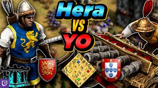 Britons vs Portuguese  1v1 Arabia  vs YO  AoE2 [upl. by Corkhill]