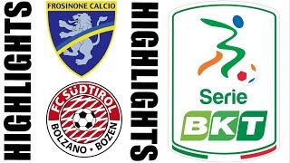 FC Südtirol 11 Frosinone Calcio Highlights  Serie B 20242025 [upl. by Rubie]