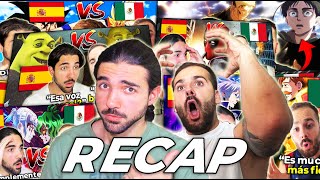 🇪🇸 2 ESPAÑOLES REACCIONAN AL DOBLAJE LATINO VS ESPAÑOL 🇲🇽 RECAP  NoMeDuchoGT [upl. by Harrat]