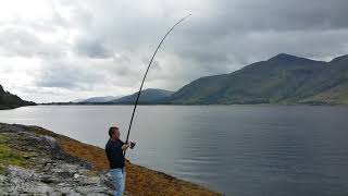 Fishing Loch Linnhe at Fort William camping spot using my own tied lures August 2018 mackerel x4 [upl. by Eikciv]