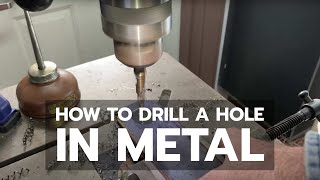 How to Drill a Hole in Metal 14quot Steel [upl. by Andrei678]