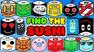 Find The SUSHI 💖ROBLOX 💖 All Badges 85 [upl. by Ardnoet]