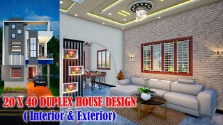 2040 duplex house design  800 sqft house plan  small house design ideas 3 bedroom [upl. by Kcirdla]