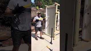 Interior Door Breach with Halligan Tool inward swinging door [upl. by Adroj]