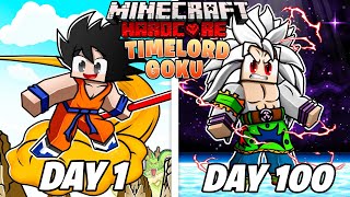 I Played Minecraft Dragon Block C As TIMELORDGOKU For 100 DAYS… This Is What Happened [upl. by Rianna]