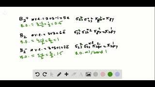 Place the species and in order of increasing bond length and increasing bond energy [upl. by Anohs]