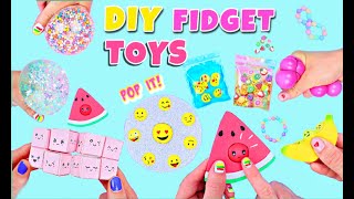 10 DIY FIDGET TOYS IDEAS  Viral TikTok Fidget Toys Complation  Emoji POP IT Toy and much more [upl. by Desimone]