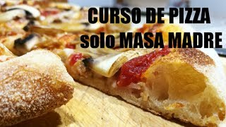 CURSO MASA DE PIZZA SOLO MASA MADRE paso a paso [upl. by Marron285]