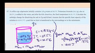 EPHS AP CHEM 6 2 Calorimetry of Dissolution  67 [upl. by Ennayk]