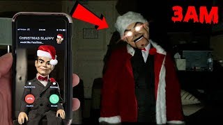 CALLING SLAPPY THE DUMMY ON FACETIME BEFORE CHRISTMAS AT 3AM  SLAPPY RUINS CHRISTMAS [upl. by Penland344]