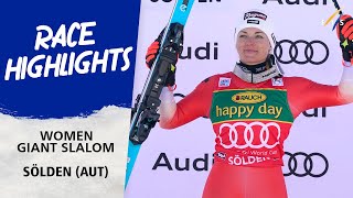 Highlights Women Giant Slalom Solden 2023 I Audi FIS Ski Alpine World Cup [upl. by Candra945]