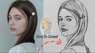 LOOMIS METHOD PORTRAIT FACE HOW TO DRAW A FACE BEGINNERS TUTORIAL [upl. by Chaim]