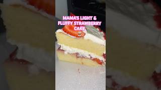 Easy Classic Strawberry Chiffon Cream Cake  Perfect FLUFFY Birthday Cake Recipe in description ⬇️ [upl. by Iva]