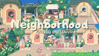 Neighborhood  ACNH  Speed Build  Animal Crossing New Horizons [upl. by Anitserp]