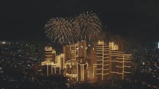 Rockwell Makati Philippines New Year 2021 Fireworks Multicam [upl. by Atwahs]