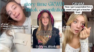 GRWM storytime  tiktok compilation 2 🌺 [upl. by Scherman]