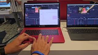 Nonnative Davinci Resolve 186 running on Snapdragon X Elite reference system vs X86 laptop [upl. by Samara623]