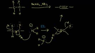 Preparation of alkynes  Alkenes and Alkynes  Organic chemistry  Khan Academy [upl. by Amme]