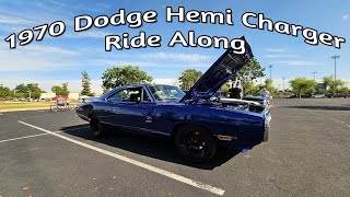 RIDE ALONG IN A HEMI CHARGER  1970 Dodge Hemi Charger Ride Along  musclecar  restomod  hot rod [upl. by Leede]