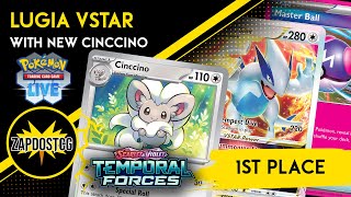 Lugia VSTAR Is BROKEN Again With Cinccino From Temporal Forces Pokemon TCG [upl. by Eelreveb]