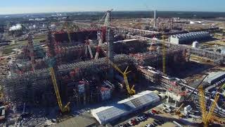 Sasol’s US Mega Project December 2017  Latest aerial view of construction [upl. by Obed378]