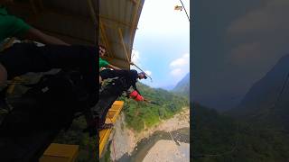 Jumpin Heights Rishikesh bungee bungeejumping jumping adventure trending viral bungy shorts [upl. by Nalepka662]