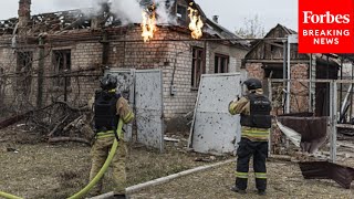 Aftermath Of Russian Airstrikes Across Ukraine [upl. by Revorg]