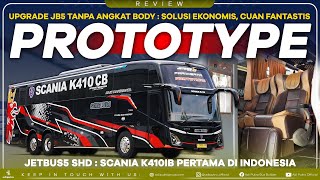 Upgrade Body Jetbus3 ke Jetbus5 Tanpa Angkat Body Satria Muda SCANIA K410IB Pertama di Indonesia [upl. by Acirederf]