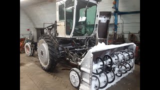 Combine converted to snowblower [upl. by Jackson]