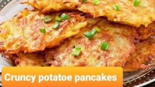 How to Make Potato Pancakes Crunchy Potato Pancakes Recipe by bulbuls kitchen [upl. by Ardua699]